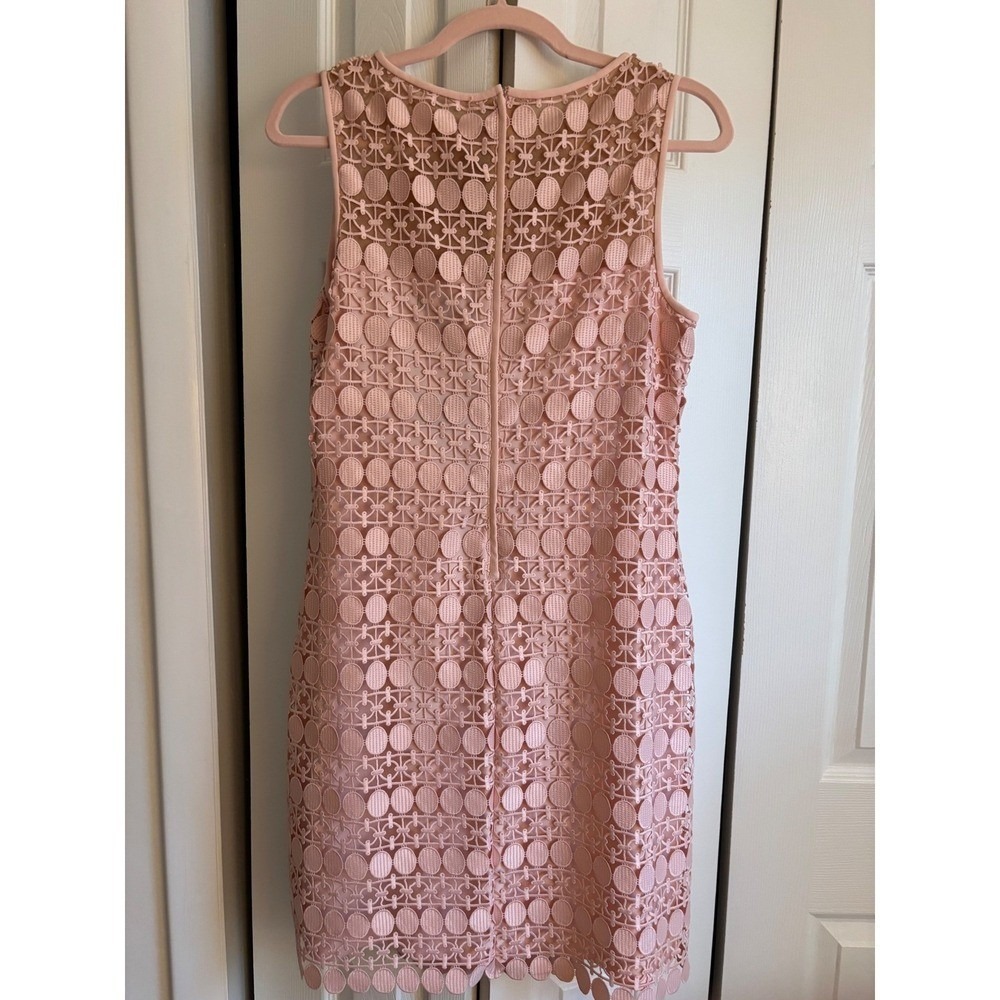 Lauren Ralph Lauren Blush Lace Dress Size 10 NWT Wedding Guest MSRP $170 - Picture 4 of 6